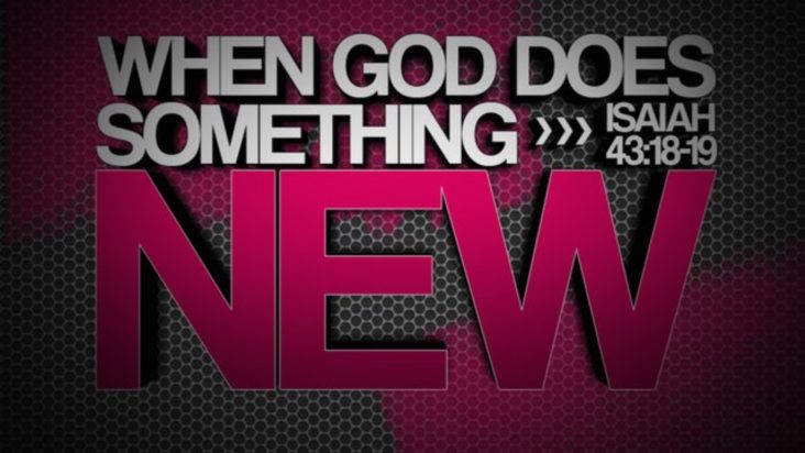 When God Does Something New